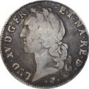 Écu de Béarn au bandeau 1757 Pau Louis XV - Avers