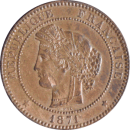 10 centimes 1871 A Cérès - Avers