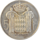5 francs 1966 Rainier III - Revers