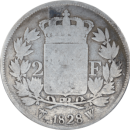 2 francs Charles X 1828 W - Revers