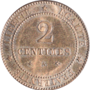 2 centimes Cérès 1877 A - Revers
