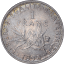 1 franc Semeuse 1898 - Revers