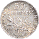50 centimes Semeuse 1899 - Revers