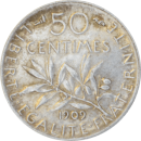 50 centimes Semeuse 1909 - Revers
