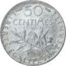 50 centimes Semeuse 1910 - Revers