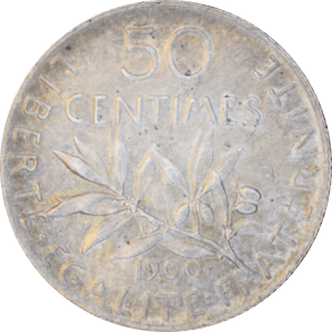 Revers 50 centimes Semeuse 1900