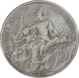 Revers 5 centimes Daniel-Dupuis 1913