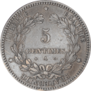 5 centimes Cérès 1871 A - Revers