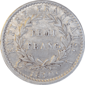 Demi franc Napoléon Empereur 1810 A - Revers