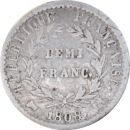 Demi franc Napoléon Empereur 1808 BB - Revers