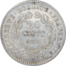 20 centimes Cérès 1851 A - Revers