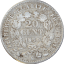 20 centimes Cérès 1850 K - Revers