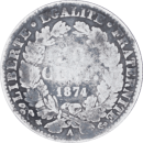 50 centimes Cérès 1874 A - Revers