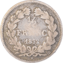 ½ franc Louis Philippe 1832 BB - Revers
