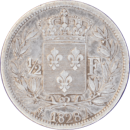 ½ franc Charles X 1828 A - Revers