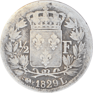 ½ franc Charles X 1829 L - Revers