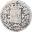 ½ franc Charles X 1829 L - Revers
