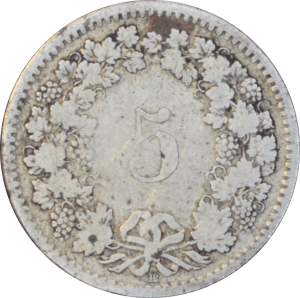 Revers 5 centimes Écusson 1850 BB