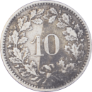 10 centimes Écusson 1850 BB - Revers