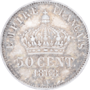 50 centimes Napoléon III 1868 A - Revers