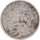 50 centimes Napoléon III 1859 A - Revers