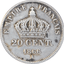 20 centimes Napoléon III 1866 A - Revers