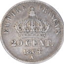 20 centimes Napoléon III 1864 A - Revers