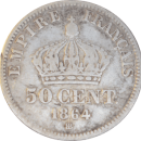 50 centimes Napoléon III 1864 BB - Revers