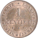 1 centime Cérès 1872 A - Revers