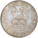 6 pence George V 1918 - Revers
