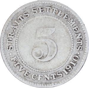 Revers 5 cents Edward VII 1910