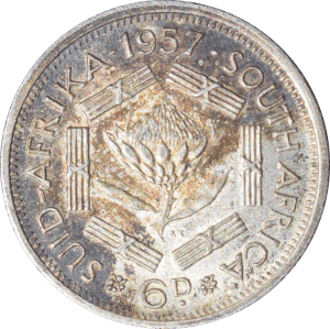 Revers 6 pence Elizabeth II 1957