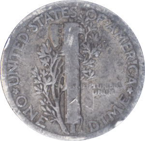 Revers 10 cents "Mercury Dime" 1929