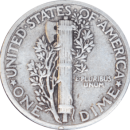 10 cents "Mercury Dime" 1940 - Revers