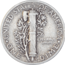 10 cents "Mercury Dime" 1943 - Revers