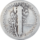 10 cents "Mercury Dime" 1936 D - Revers