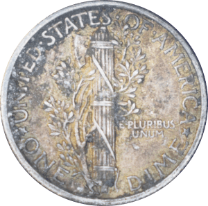 Revers 10 cents "Mercury Dime" 1917