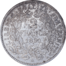2 francs Cérès 1850 A - Revers
