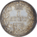 1 dinar Pierre Ier 1912 - Revers