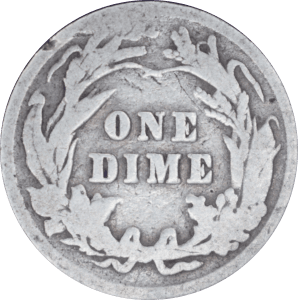 Revers 10 cents "Barber Dime" 1901