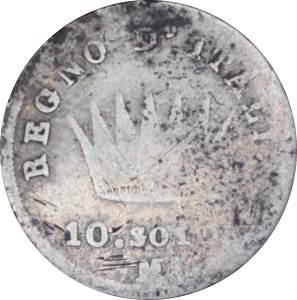 Revers 10 soldi Napoléon Ier 1810