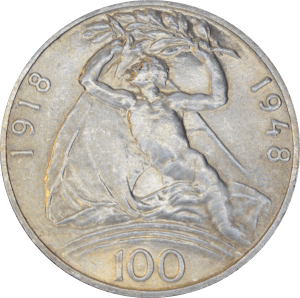 100 korun 1948 - Revers