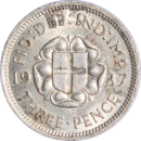 3 pence George VI 1937 - Revers