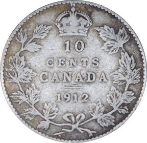 10 cents Georges V 1912 - Revers