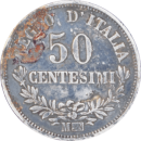 50 centesimi Victor-Emmanuel II 1863 M - Revers