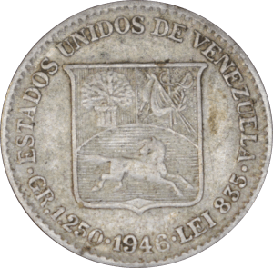 Revers ¼ bolívar 1946