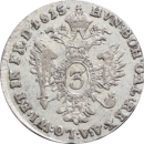 3 kreuzer François Ier 1815 - Revers