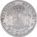 50 centimos Alphonse XIII 1904 PCV - Reverse
