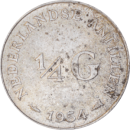 ¼ gulden Juliana 1954 - Revers