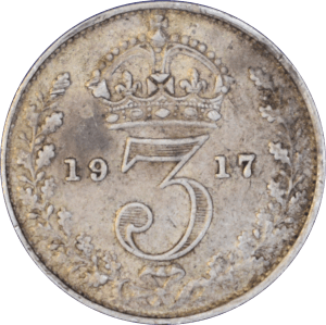 Revers 3 Pence George V 1917